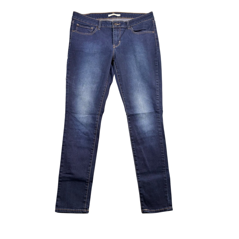Levis 711 Skinny Jeans Womens 31 Dark Wash Denim Mid Rise Stretch 0966
